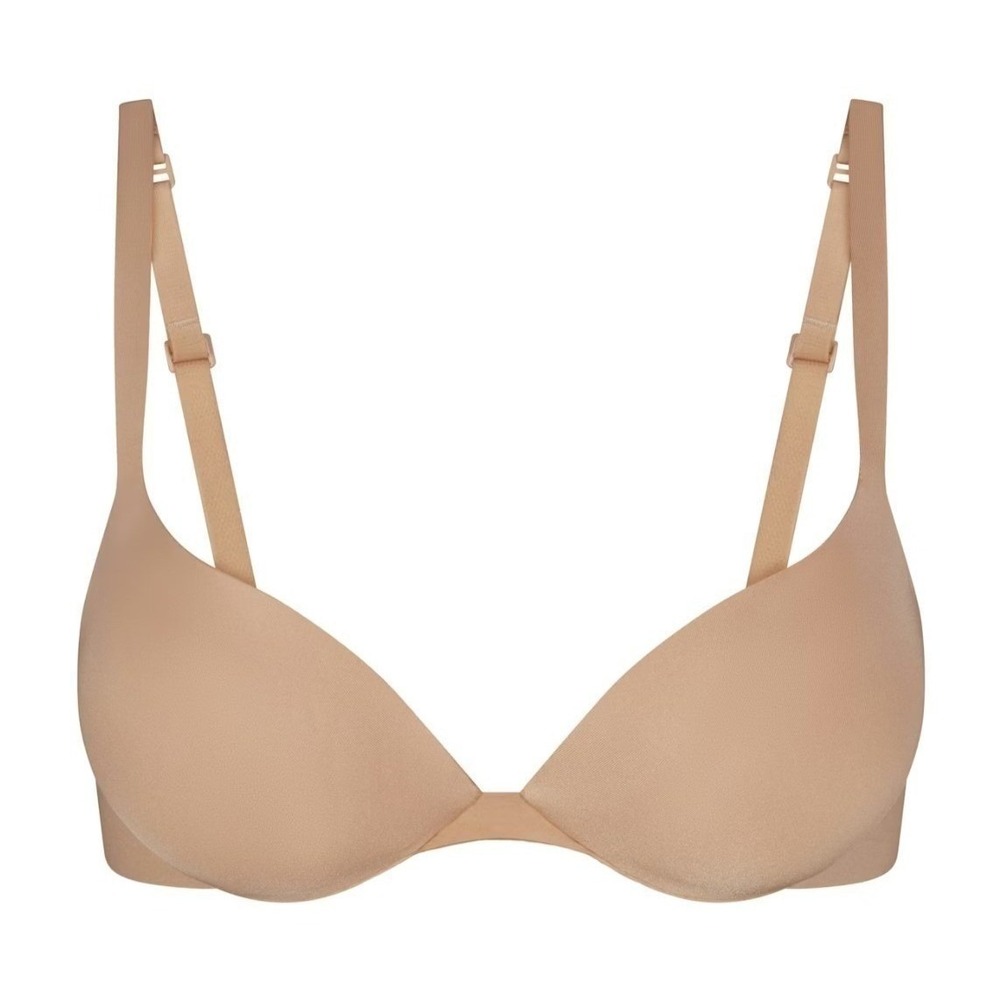 Skims Ultimate Push Up Plunge Bra Clay Tan BA-PLG-9214 Size 38D